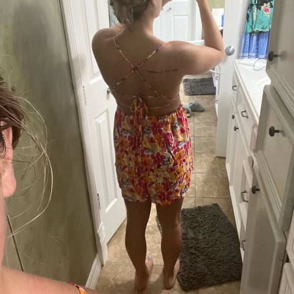 Neon floral romper 🩷🧡💛 - Picture 5 of 5